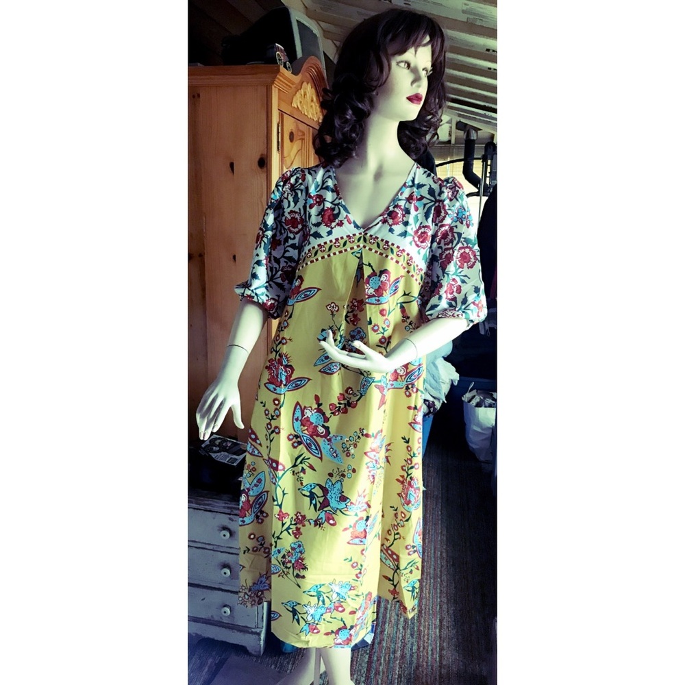 Pretty Boho Fun Print Dress